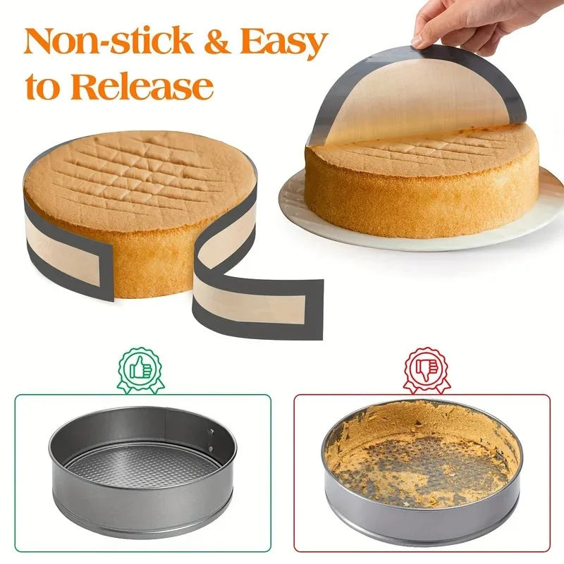 Silicone baking pad suitable for cake molds