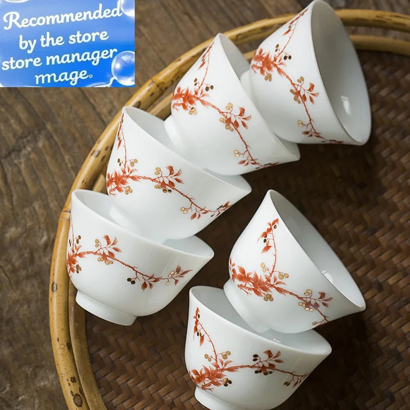 white porcelain tea set