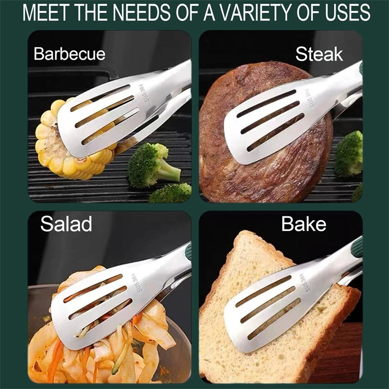 ملقط طعام من الستانلس ستيل