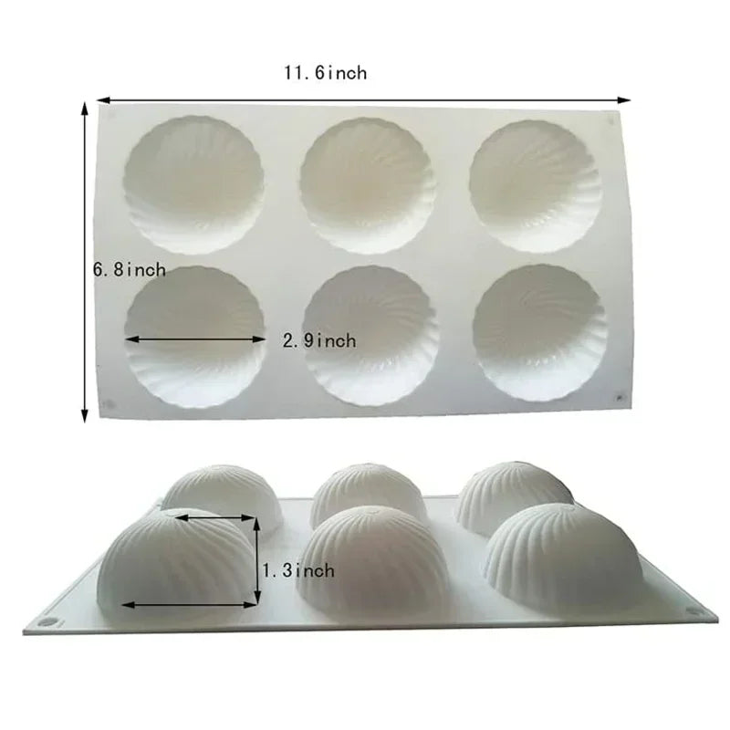 قالب كيك على شكل نصف كرة