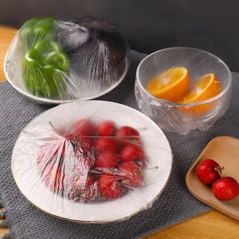 أغطية طعام بلاستيكية مرنة للاستعمال مرة واحدة
