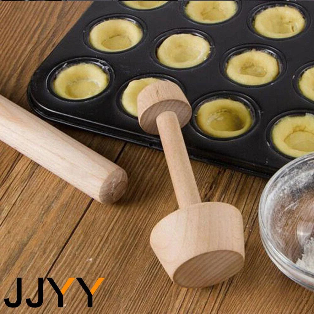 قالب تارت بيض خشبي