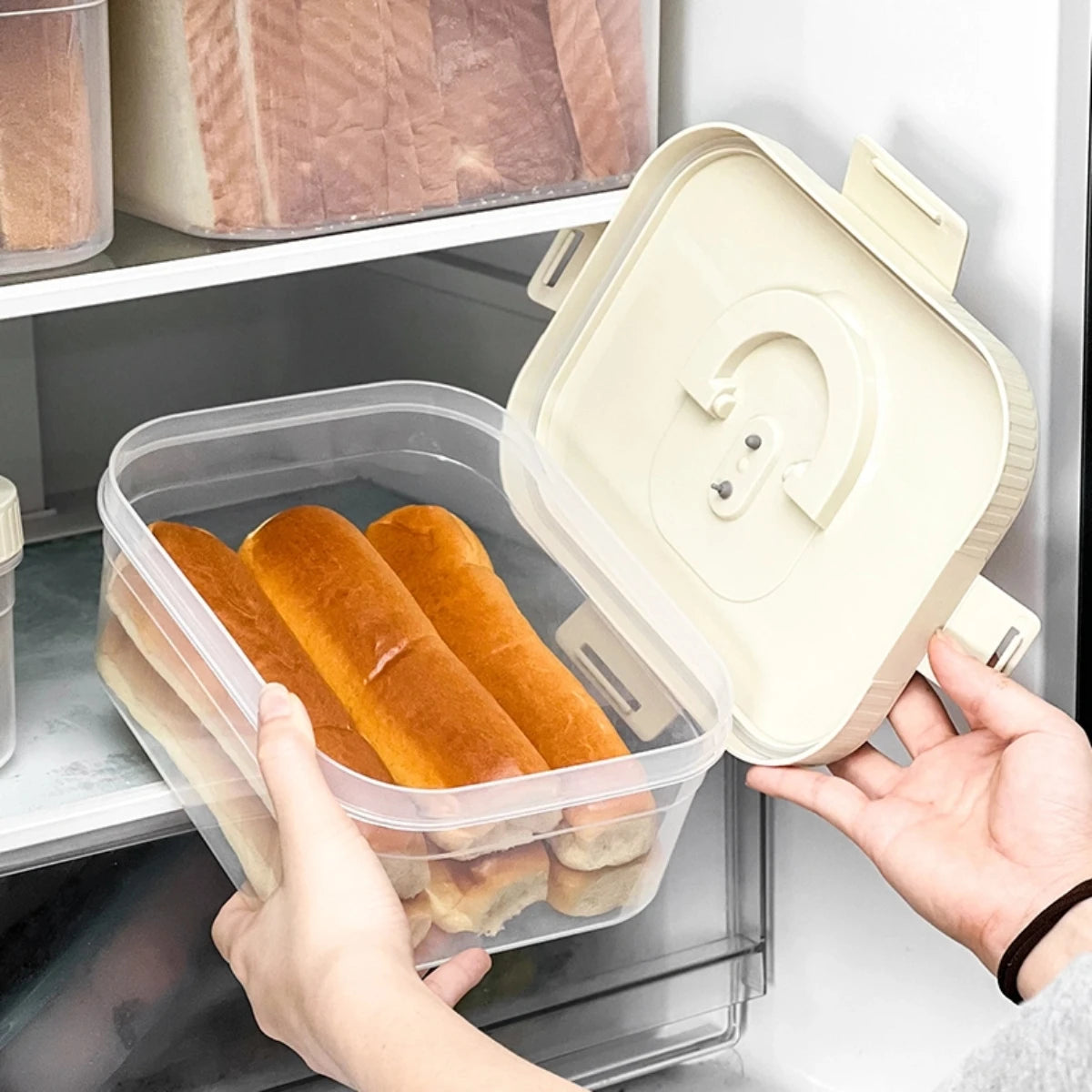 صندوق تخزين خبز محكم الإغلاق