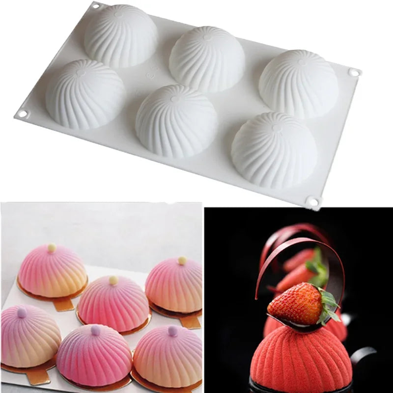 قالب كيك على شكل نصف كرة