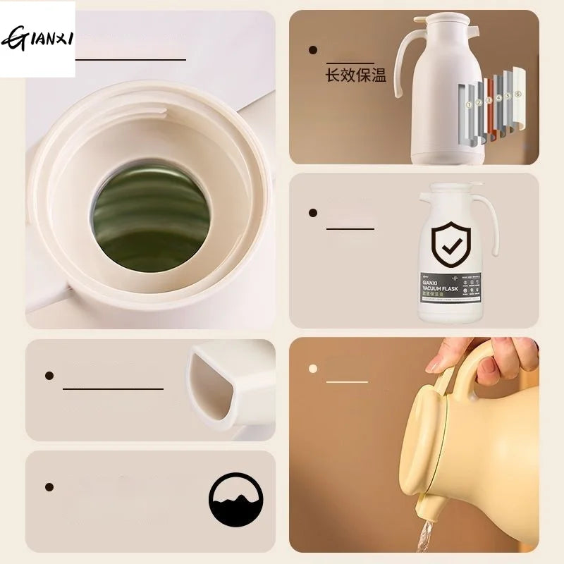 زجاجة حرارية بيضاء