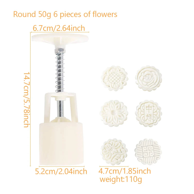 قالب كعك القمر على شكل زهرة