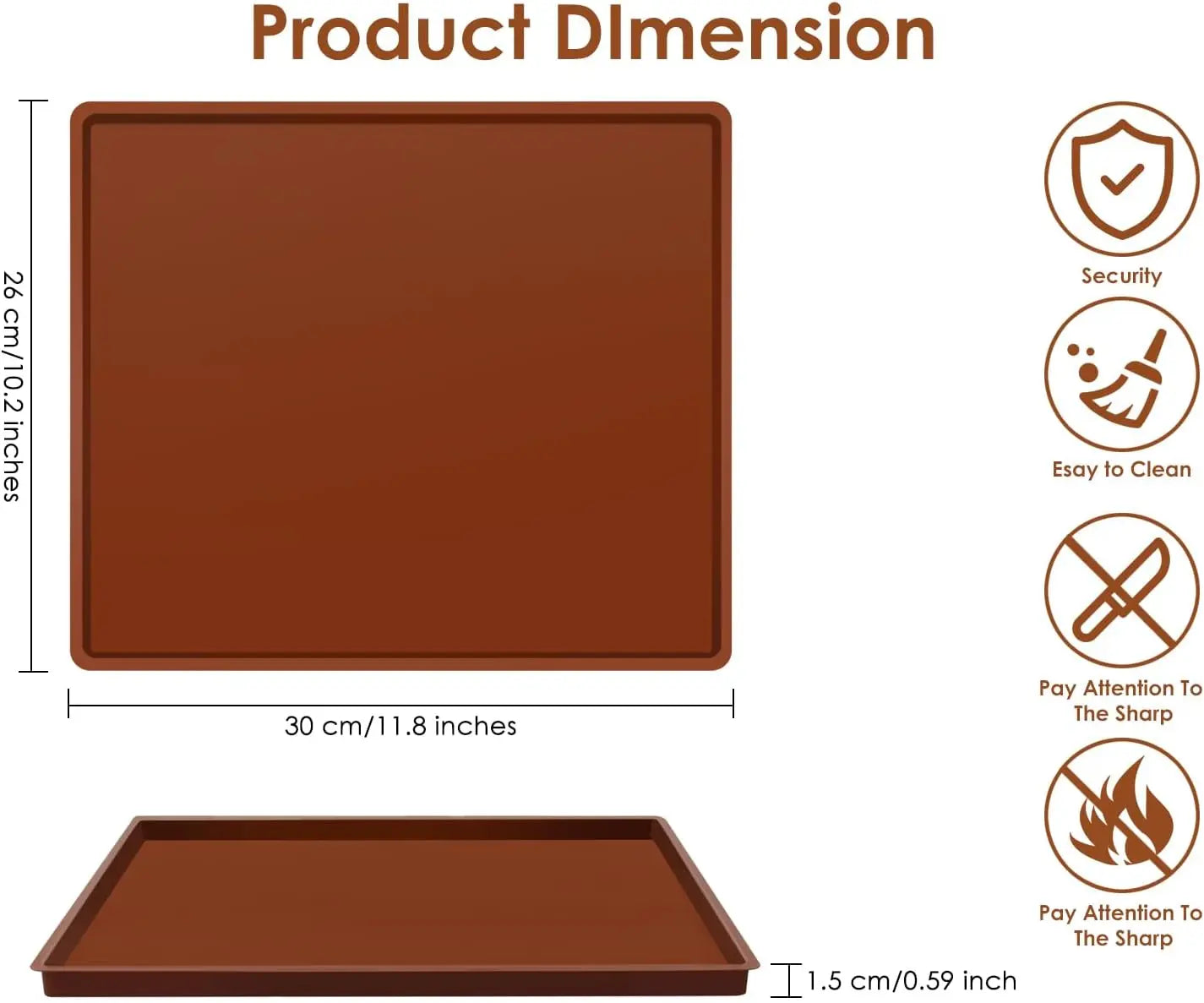 صينية خبز سيليكون كبيرة