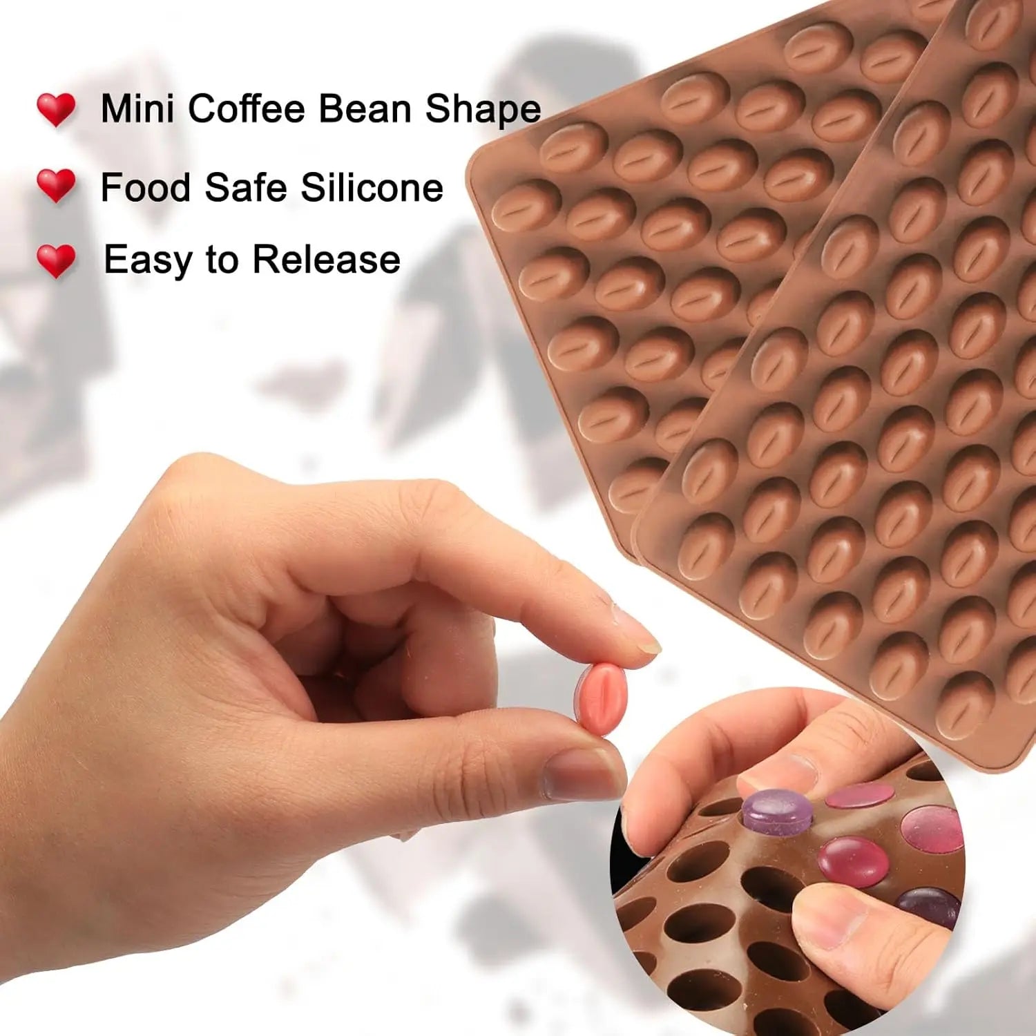 قالب حبوب القهوة الصغيرة