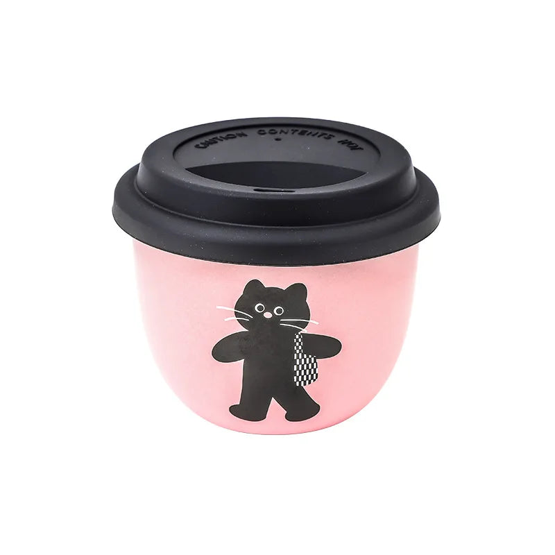 كوب قهوة يدوي بغطاء سيليكون